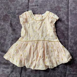 Pink and Gold Infant Dress
